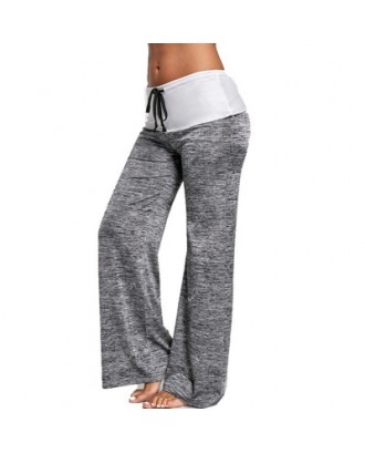 Women\'s stitching yoga leggings Slim-fit quick-drying sweatpants