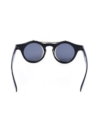 Punk Style Two Layer Flip Lens Sunglasses